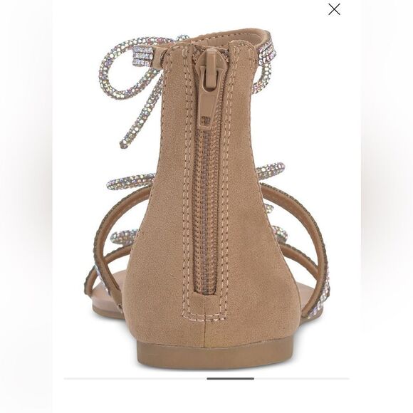Macy’s New w/Box Gertrude Bling Bow Gladiator Sandals - Picture 4 of 13